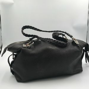 Authentic Gucci chocolate brown leather bamboo purse